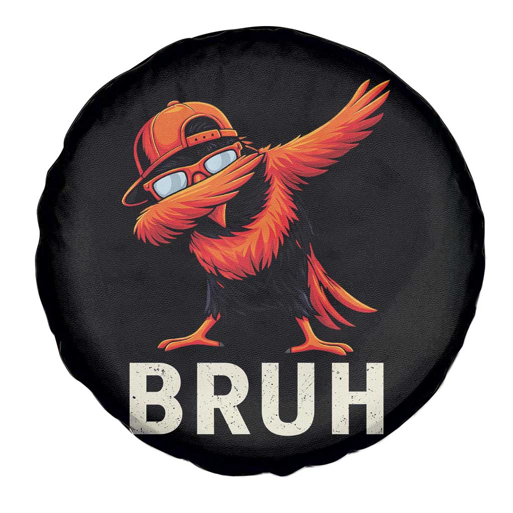 Funny Dabbing Oriole Bird Bruh Spare Tire Cover Cool Game Day Sports Fan
