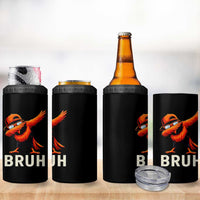 Funny Dabbing Oriole Bird Bruh 4 in 1 Can Cooler Tumbler Cool Game Day Sports Fan