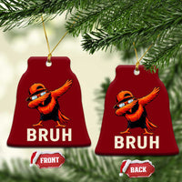 Funny Dabbing Oriole Bird Bruh Ceramic Ornament Cool Game Day Sports Fan