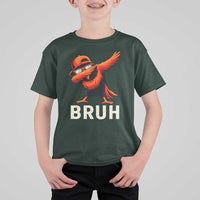 Funny Dabbing Oriole Bird Bruh T Shirt For Kid Cool Game Day Sports Fan