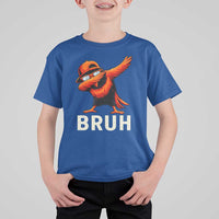 Funny Dabbing Oriole Bird Bruh T Shirt For Kid Cool Game Day Sports Fan