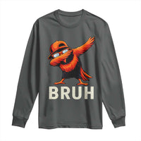Funny Dabbing Oriole Bird Bruh Long Sleeve Shirt Cool Game Day Sports Fan