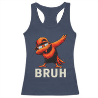 Funny Dabbing Oriole Bird Bruh Racerback Tank Top Cool Game Day Sports Fan