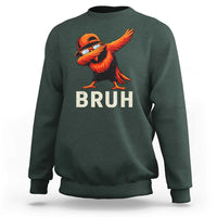 Funny Dabbing Oriole Bird Bruh Sweatshirt Cool Game Day Sports Fan