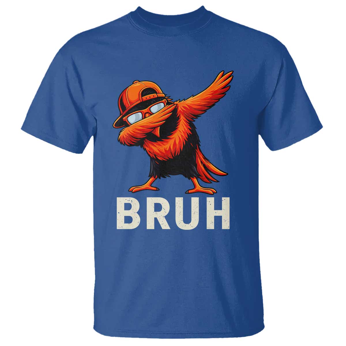 Funny Dabbing Oriole Bird Bruh T Shirt Cool Game Day Sports Fan