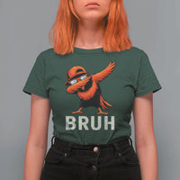 Funny Dabbing Oriole Bird Bruh T Shirt For Women Cool Game Day Sports Fan