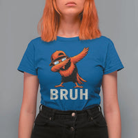 Funny Dabbing Oriole Bird Bruh T Shirt For Women Cool Game Day Sports Fan