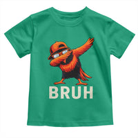 Funny Dabbing Oriole Bird Bruh Toddler T Shirt Cool Game Day Sports Fan