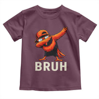 Funny Dabbing Oriole Bird Bruh Toddler T Shirt Cool Game Day Sports Fan