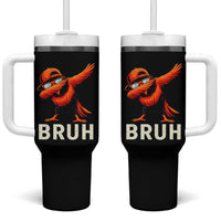 Funny Dabbing Oriole Bird Bruh Tumbler With Handle Cool Game Day Sports Fan