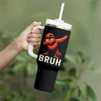 Funny Dabbing Oriole Bird Bruh Tumbler With Handle Cool Game Day Sports Fan