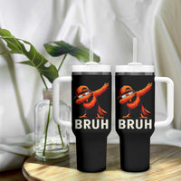 Funny Dabbing Oriole Bird Bruh Tumbler With Handle Cool Game Day Sports Fan