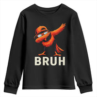 Funny Dabbing Oriole Bird Bruh Youth Sweatshirt Cool Game Day Sports Fan
