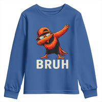 Funny Dabbing Oriole Bird Bruh Youth Sweatshirt Cool Game Day Sports Fan