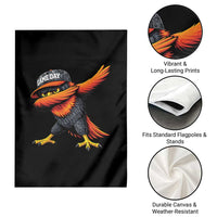 Fierce Oriole Spirit Graphic Garden Flag Cool Game Day Sports Fan