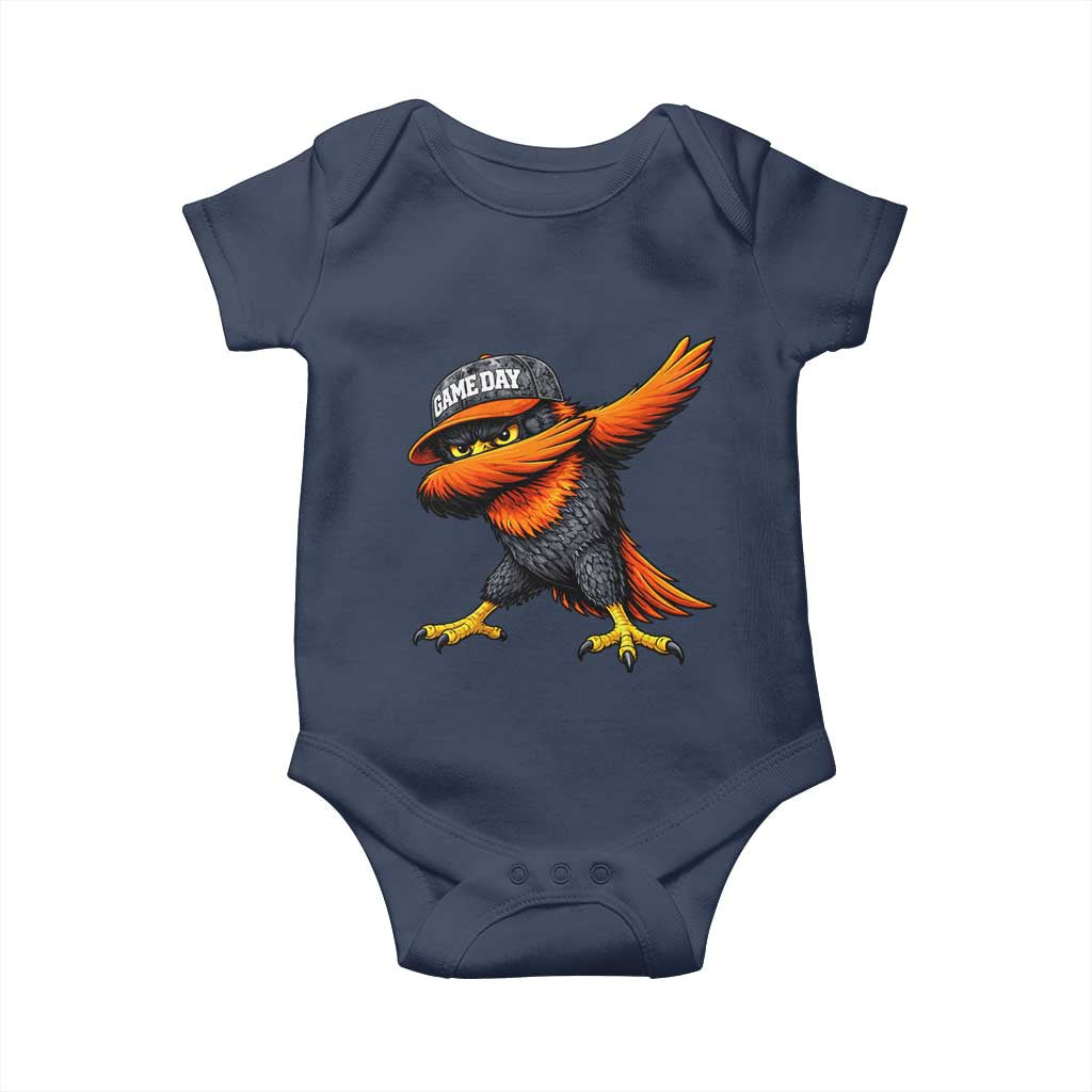 Fierce Oriole Spirit Graphic Baby Onesie Cool Game Day Sports Fan