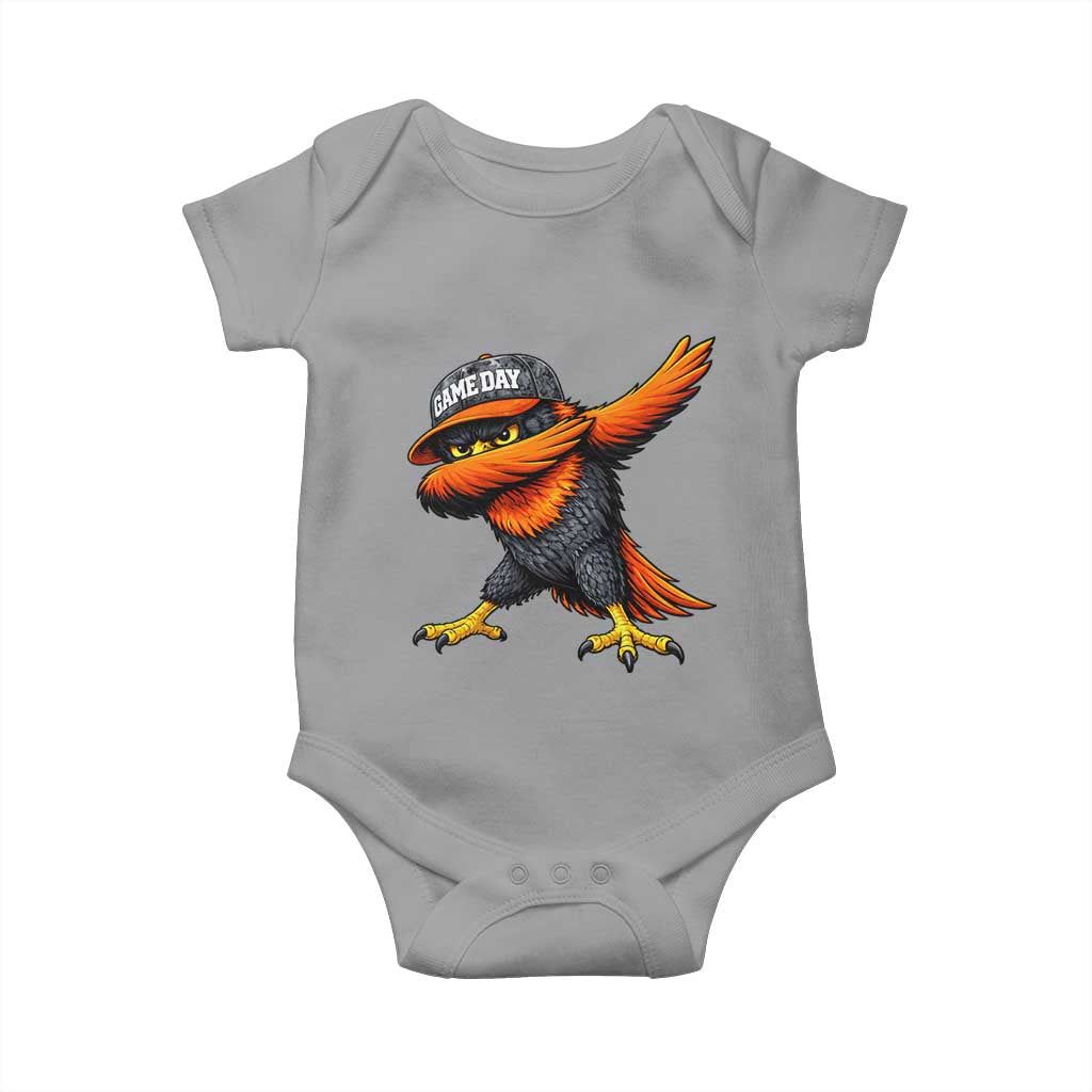 Fierce Oriole Spirit Graphic Baby Onesie Cool Game Day Sports Fan