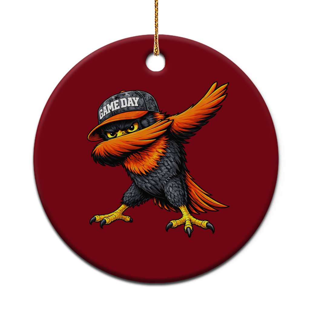 Fierce Oriole Spirit Graphic Ceramic Ornament Cool Game Day Sports Fan
