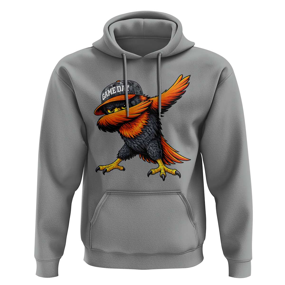 Fierce Oriole Spirit Graphic Hoodie Cool Game Day Sports Fan