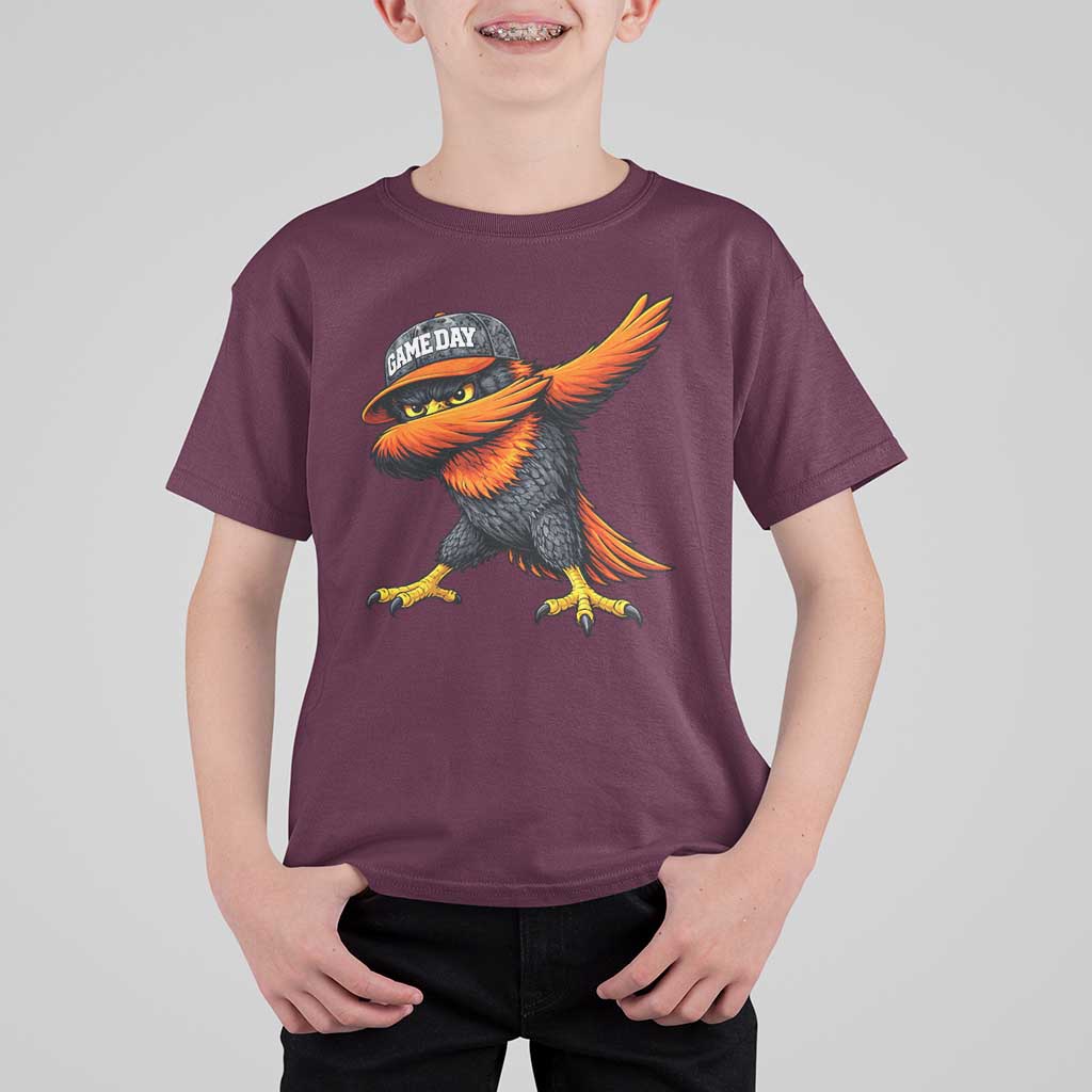 Fierce Oriole Spirit Graphic T Shirt For Kid Cool Game Day Sports Fan