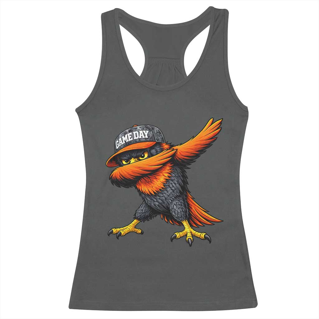 Fierce Oriole Spirit Graphic Racerback Tank Top Cool Game Day Sports Fan