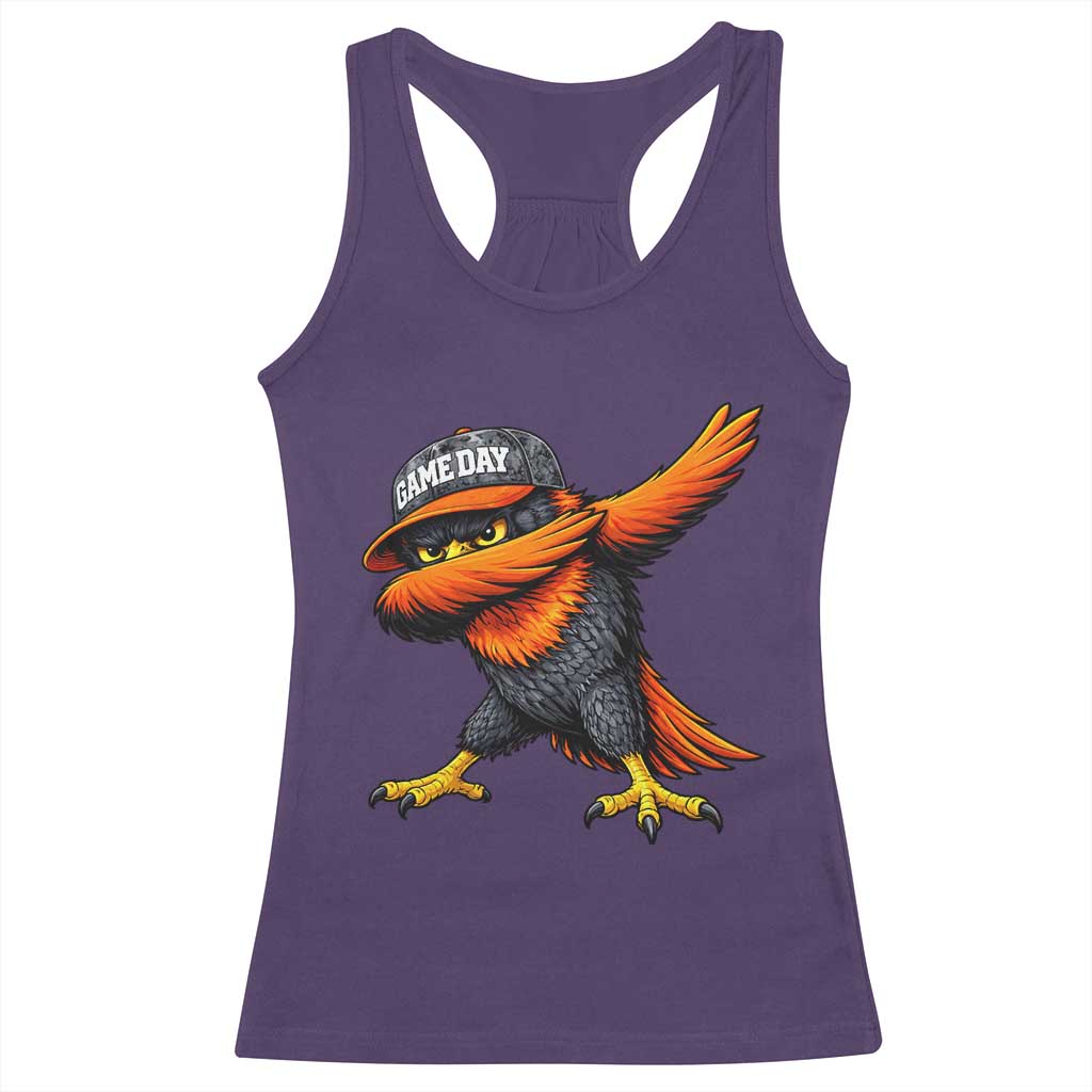 Fierce Oriole Spirit Graphic Racerback Tank Top Cool Game Day Sports Fan