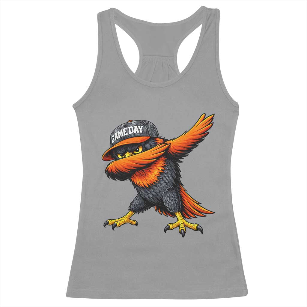 Fierce Oriole Spirit Graphic Racerback Tank Top Cool Game Day Sports Fan