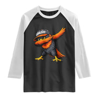 Fierce Oriole Spirit Graphic Raglan Shirt Cool Game Day Sports Fan