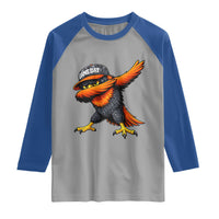 Fierce Oriole Spirit Graphic Raglan Shirt Cool Game Day Sports Fan