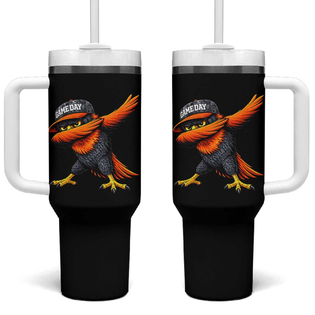 Fierce Oriole Spirit Graphic Tumbler With Handle Cool Game Day Sports Fan