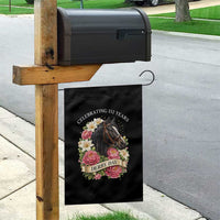 Celebrating 152 Years Derby Day Floral Garden Flag Horse Racing Pink Peony White Lily Equestrian 152nd Anniversary
