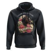 Celebrating 152 Years Derby Day Floral Hoodie Horse Racing Pink Peony White Lily Equestrian 152nd Anniversary