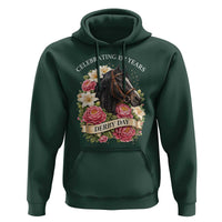 Celebrating 152 Years Derby Day Floral Hoodie Horse Racing Pink Peony White Lily Equestrian 152nd Anniversary