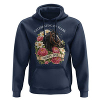 Celebrating 152 Years Derby Day Floral Hoodie Horse Racing Pink Peony White Lily Equestrian 152nd Anniversary