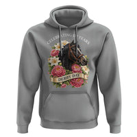 Celebrating 152 Years Derby Day Floral Hoodie Horse Racing Pink Peony White Lily Equestrian 152nd Anniversary