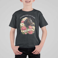 Celebrating 152 Years Derby Day Floral T Shirt For Kid Horse Racing Pink Peony White Lily Equestrian 152nd Anniversary