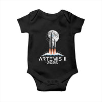 Lunar Journey 2026 Retro Rocket Launch Baby Onesie Space Exploration Astronomy Enthusiasts Sci-Fi Lovers