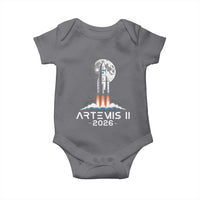 Lunar Journey 2026 Retro Rocket Launch Baby Onesie Space Exploration Astronomy Enthusiasts Sci-Fi Lovers
