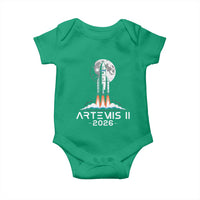 Lunar Journey 2026 Retro Rocket Launch Baby Onesie Space Exploration Astronomy Enthusiasts Sci-Fi Lovers