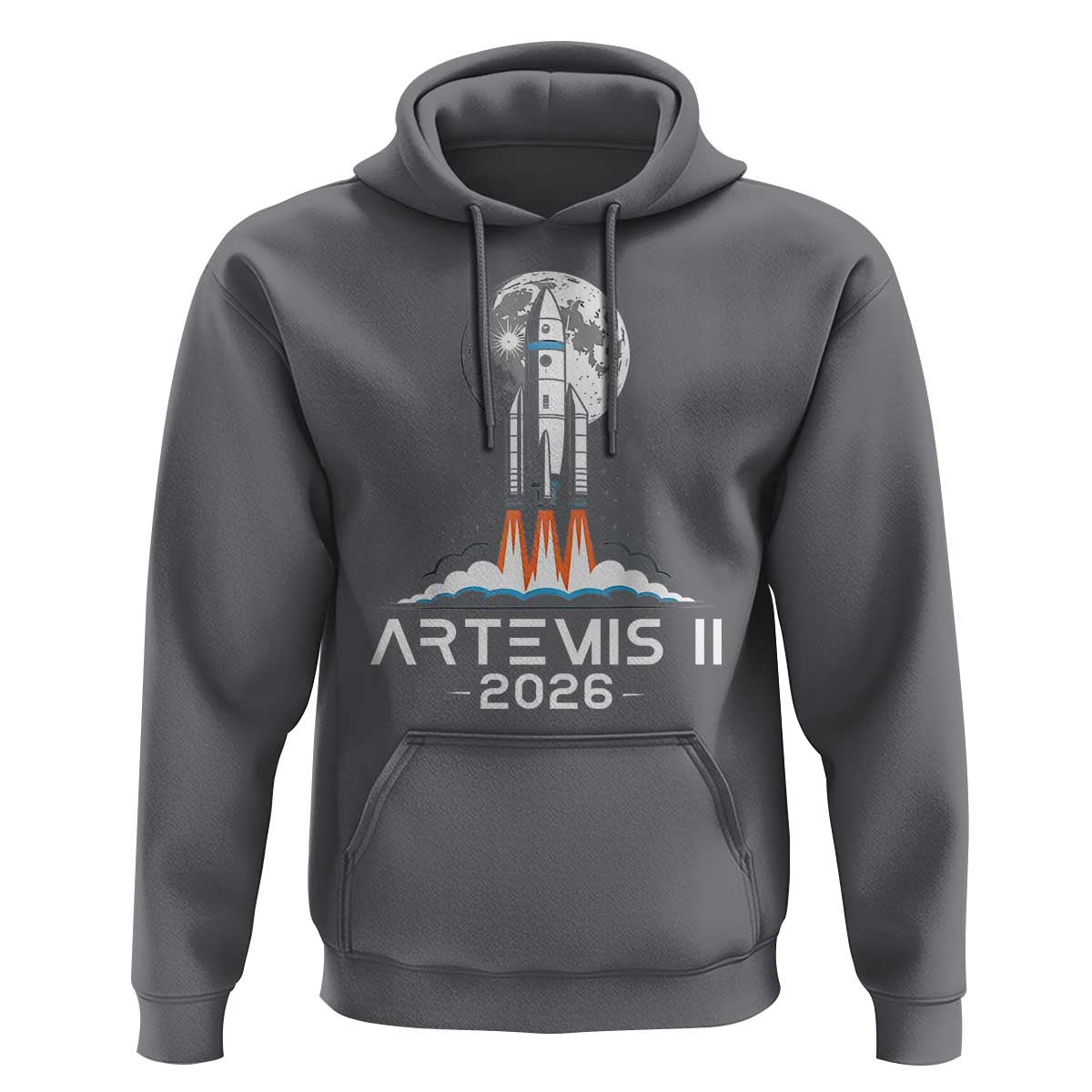 Lunar Journey 2026 Retro Rocket Launch Hoodie Space Exploration Astronomy Enthusiasts Sci-Fi Lovers