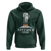 Lunar Journey 2026 Retro Rocket Launch Hoodie Space Exploration Astronomy Enthusiasts Sci-Fi Lovers