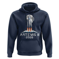 Lunar Journey 2026 Retro Rocket Launch Hoodie Space Exploration Astronomy Enthusiasts Sci-Fi Lovers