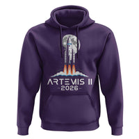 Lunar Journey 2026 Retro Rocket Launch Hoodie Space Exploration Astronomy Enthusiasts Sci-Fi Lovers