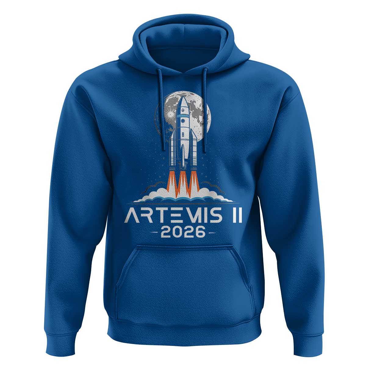 Lunar Journey 2026 Retro Rocket Launch Hoodie Space Exploration Astronomy Enthusiasts Sci-Fi Lovers