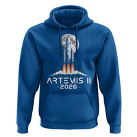 Lunar Journey 2026 Retro Rocket Launch Hoodie Space Exploration Astronomy Enthusiasts Sci-Fi Lovers