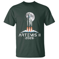 Lunar Journey 2026 Retro Rocket Launch T Shirt Space Exploration Astronomy Enthusiasts Sci-Fi Lovers