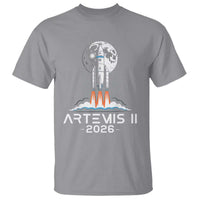 Lunar Journey 2026 Retro Rocket Launch T Shirt Space Exploration Astronomy Enthusiasts Sci-Fi Lovers