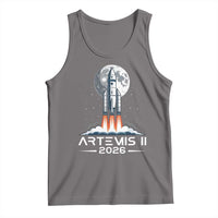 Lunar Journey 2026 Retro Rocket Launch Tank Top Space Exploration Astronomy Enthusiasts Sci-Fi Lovers