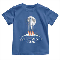 Lunar Journey 2026 Retro Rocket Launch Toddler T Shirt Space Exploration Astronomy Enthusiasts Sci-Fi Lovers