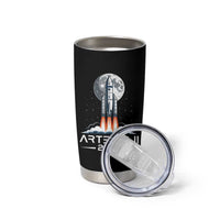 Lunar Journey 2026 Retro Rocket Launch Tumbler Cup Space Exploration Astronomy Enthusiasts Sci-Fi Lovers